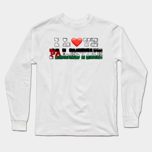 I Love Palestine by kuh Long Sleeve T-Shirt